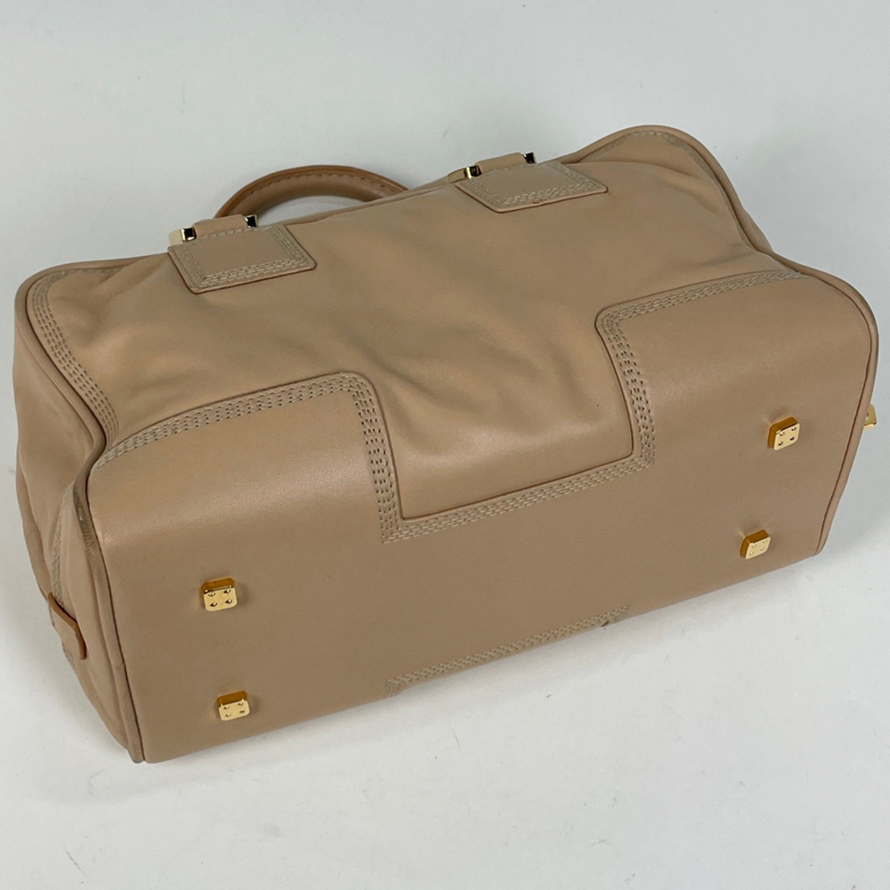 Loewe Amazona 28 Anagram Handbag, Leather, Beige, Women's - Picture 2 of 7
